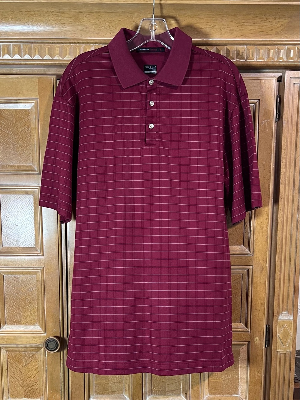 Tiger Woods Collection Golf Polo Bergundy Large